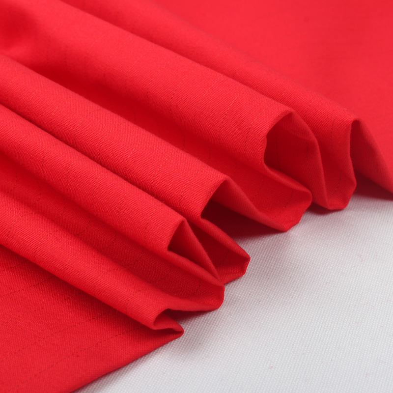 Anti-static 80% Polyester 20% Cotton Dyed color twill Fabric for workwear