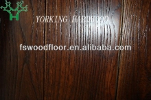 Dark brushed asian teak hardwood flooring