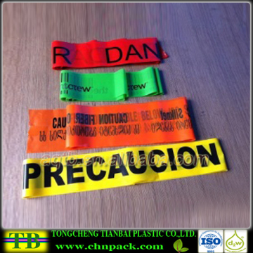 Printable Yellow Plastic Caution Stripe for Barrier