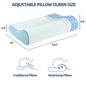 Customizable memory foam pillow with airplane phone holder