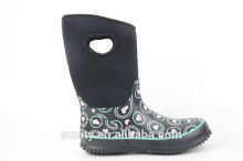 black men neopren rubber rain boot