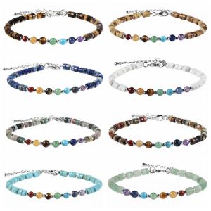 7 brazalete de meditación de yoga de chakra reiki curación de piedra cristalina doble capa natural de piedra de piedra preciosa para mujeres hombres