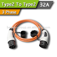 Male To Female 32A EV Charging Plugs 3phase For EV Charging Station