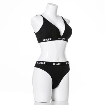 Private logo women wireless bra thong underwear sets