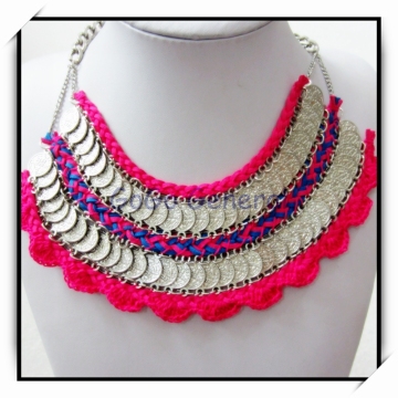 Coins Handmade Knitted Jewelry Wire Rolling Machines Lace Necklace