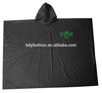 Adult Hooded Rain Cape PVC Vinyl Poncho