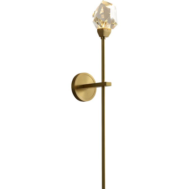  INSHINE Crystal Brass Metal Wall Lamp 