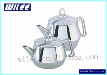 Stainless Steel Double Tea Pot Set