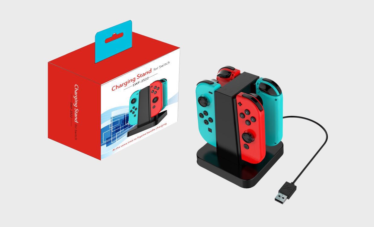 Dok pengecasan mudah alih untuk Nintendo Switch dan konsol lite Switch