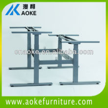 Face to face office staffs electric working tables