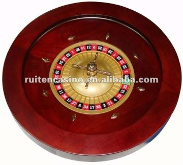 20inch Deluxe Wood Roulette Wheel(single "0"),gambling roulette wheel,roulette