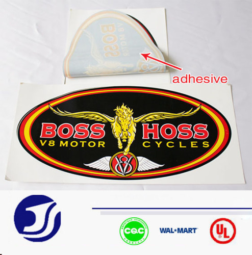 Multi color adhesive shape sticker