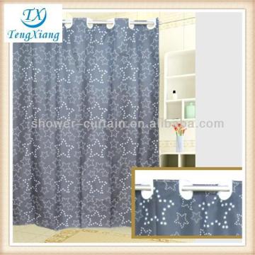 wholesale square black toile shower curtain