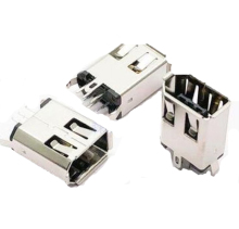 6P Receptacle Straight Solder Type Connector