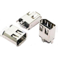 6P Receptacle Straight Solder Type Connector