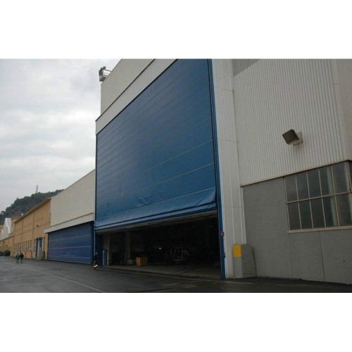 Oversized industry high speed flexible door