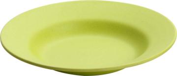 Simple round bamboo fiber dinner plate