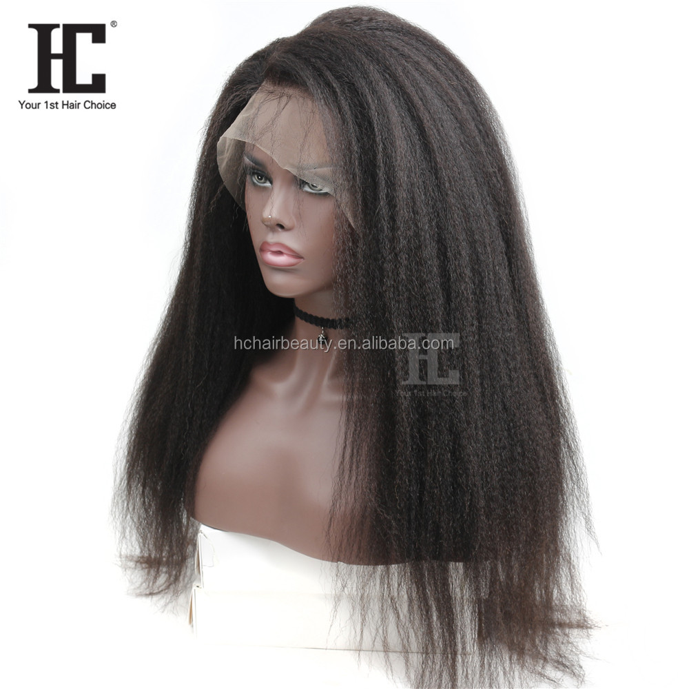 Wholesale Virgin Brazilian Hair Wigs Cuticle Aligned Kinky Straight 360 Lace Frontal Wig Natural Human Hair Wigs For BLack Women