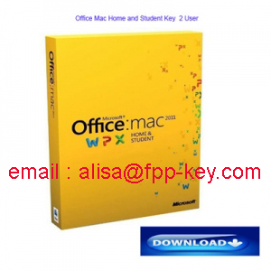 Wholesale price for software products ,office mac 2011 Home&Student 2 user Key