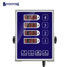 YOOYIST 4 Channels Loud Alarm Stainless Steel Timer Commercial Digital Kitchen Timers for Restaurant commercial kitchen timer