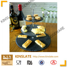 KINSLATE-Factory Direct natural Slate Cake-Stander 100% Safe natural Slate Cake-Stander