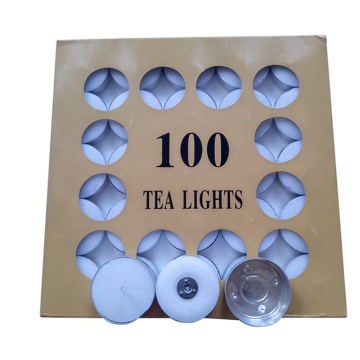 Wedding scene layout candles normal white tealight candle