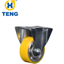 3 Inch PU Cast Iron Caster Wheel with Aluminum Core, 120Kg Capacity