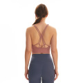 Custom Sabon isowa Solid Launi yoga bra