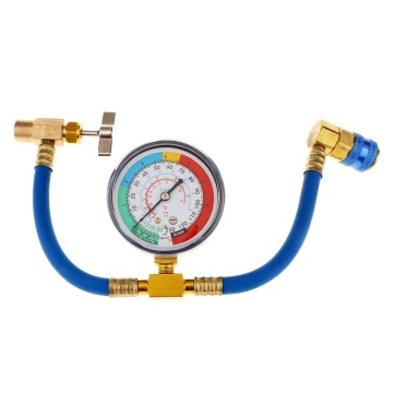 R134A Car AC Refrigerant Charge Hose Kit with Gauge