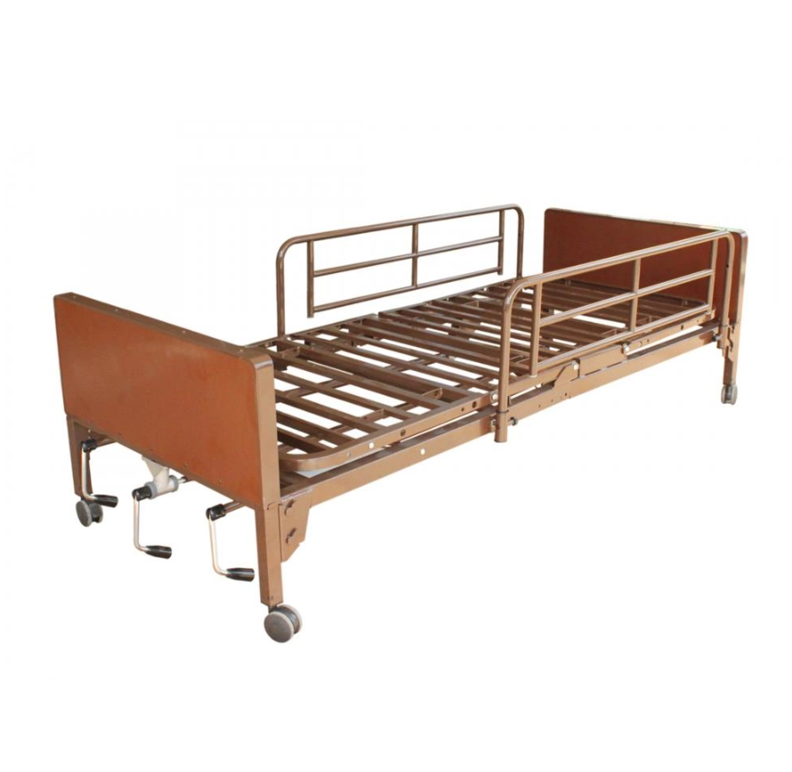 Heavy-duty metal hospital bed