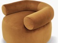 Moderne Huggy Swivel -stoel