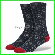 Fancy patterned combed cotton premium light cushion socks