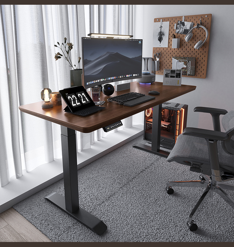 Home Office Motorized Single motor Height Adjustable Desk