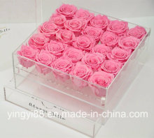 Factory Supply Acrylic Flower Box with Drawer