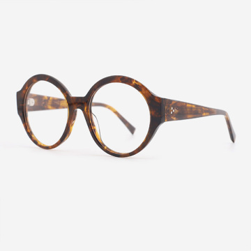 Round bevel Elegant Female Optical Frames 23A3036