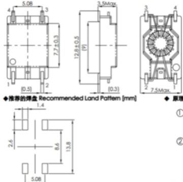 Ep series pulse PCB power transformer