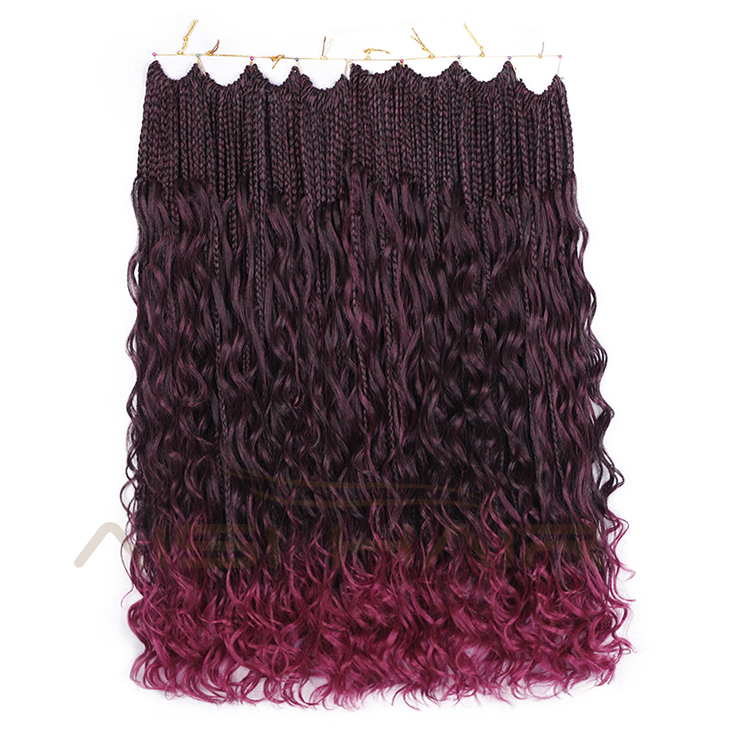 Aisi Hair Goddess Faux Locs Crochet Braids Hair Extensions Synthetic Ombre Purple Faux Locks Braids Hairpieces For Black Women