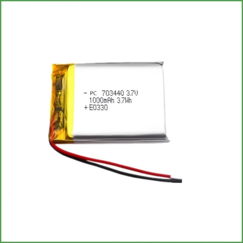 New Arrival 703440 3.7V 1000mAh Li Polymer Battery