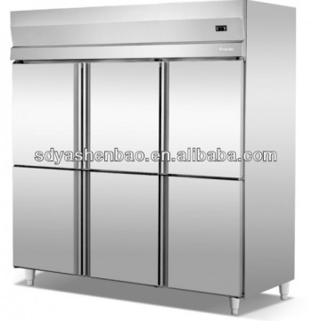 6 doors hotel kitchen refrigerator