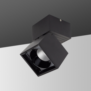 10W Black Spotlight Surface Mounted Flodable LED Downlight