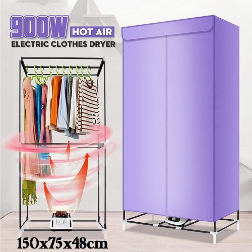 900W Folding Electric Clothes Dryer Portable Warm Air Baby Cloth Drying Machine Fast Heating Laundry Clothing Rack Shoes Dryers