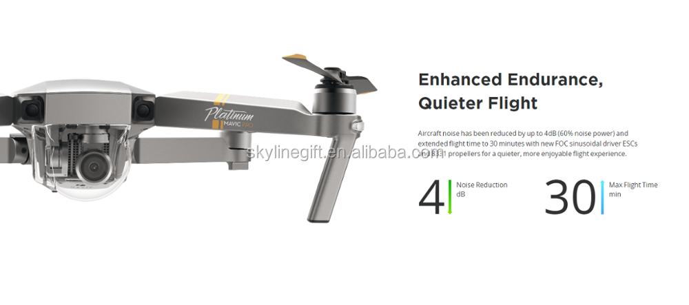 DJI Mavic Pro Platinum Fly More Combo quadcopter 4K HD Video Recording drone 7 KM Remote Control 30 mins