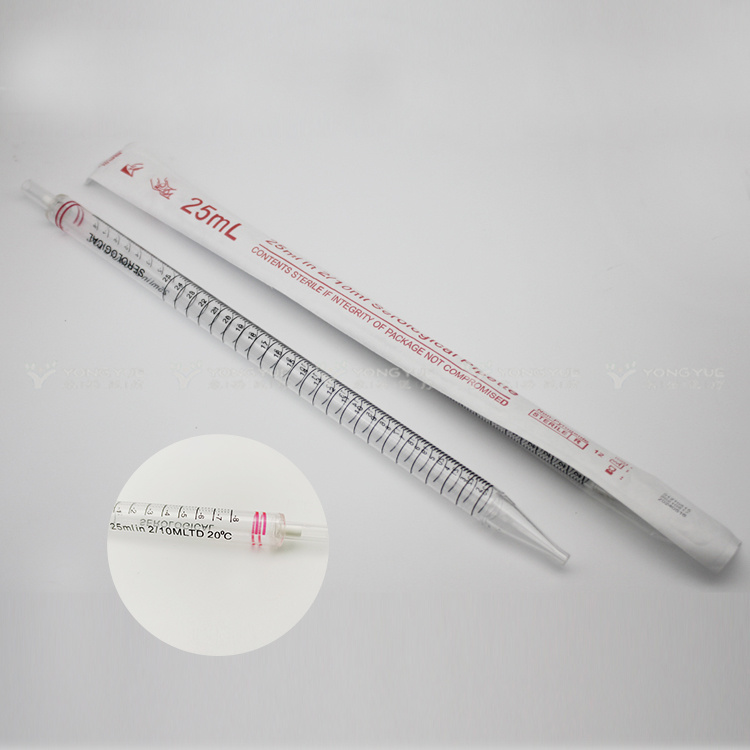 25 ml Polystyrol Serologische Pipette steril verstopft