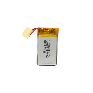 Batterie au lithium polymère de qualité stable 422035 3.7V 250mAh