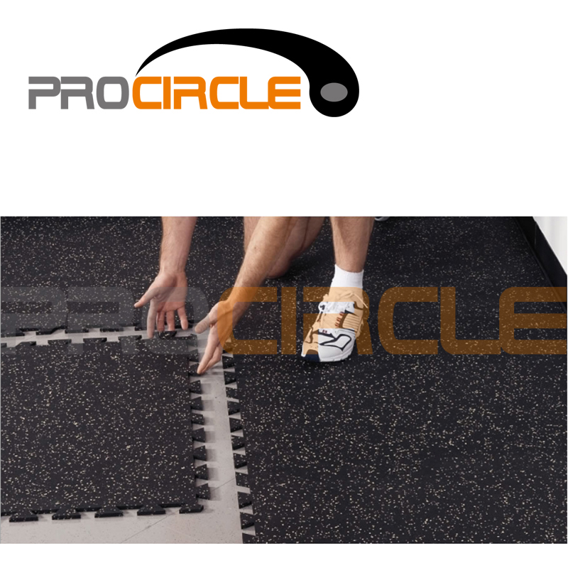 Crossfit High Density Interlocking Gym Rubber Flooring Jigsaw Mat (PC-FT1003)