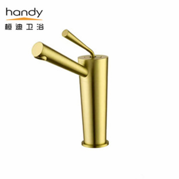 Deck Mounted Bathroom Basin Faucet Gold