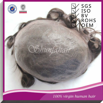 Stock thin skin toupee:hair wigs for men,super thin skin toupee