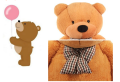 Stuffed name gigante teddy bear soft big animal brinquedos de pelúcia