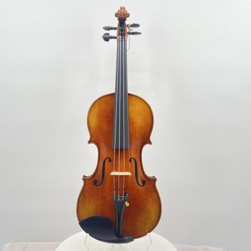 Spruce âgé européen à la main et érable à flammes pleine grandeur 4/4 violon