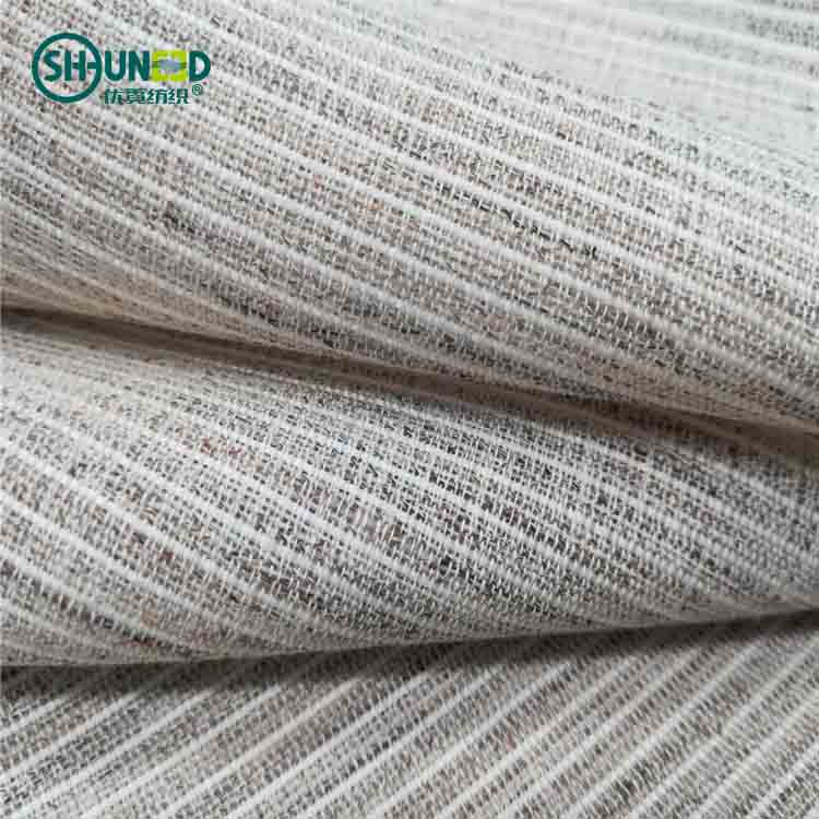 Wholesale bukram Interlining Fabric Tailoring Material Fabric for suits